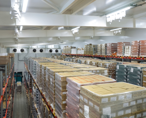 Cold Storage Inside Large Warehouse