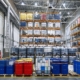 Large Hazmat Warehouse With Materials
